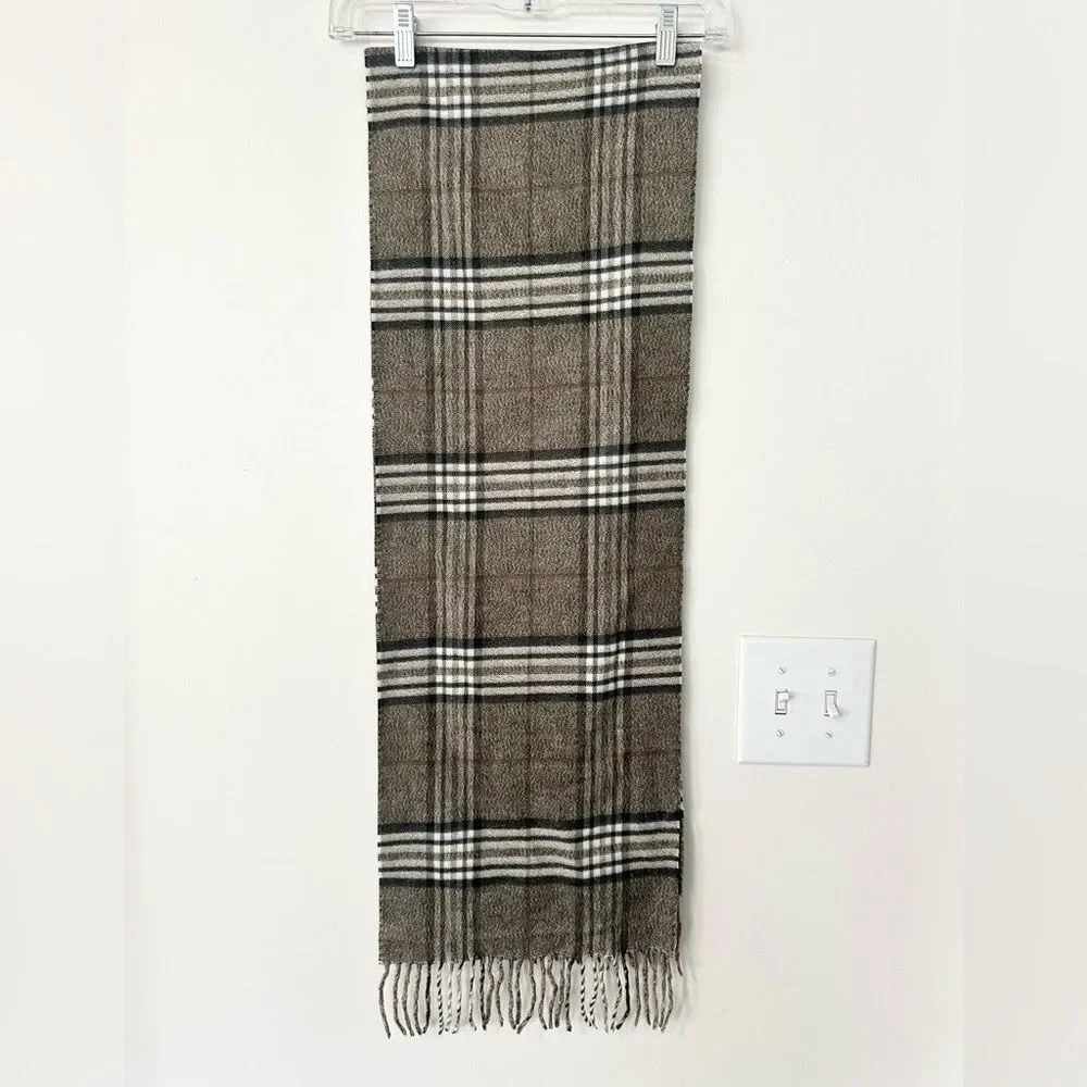 Black Brown 1826 Plaid Scarf